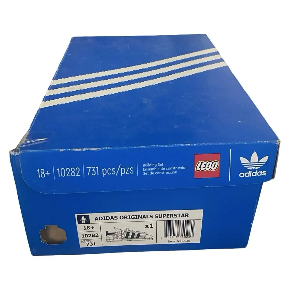 LEGO Icons: Adidas Originals Superstar (10282) Complete *Damaged Box - READ